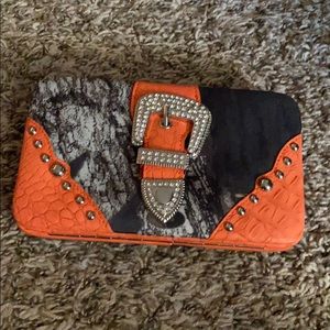 Western camo style wallet